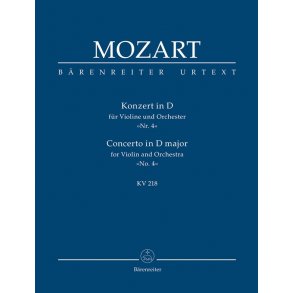 Violin Concerto No.4 in D major K.218 : for Violin and Orchestra