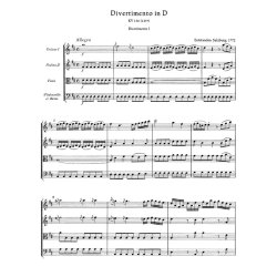 Three Divertimenti for Strings KV 136-138