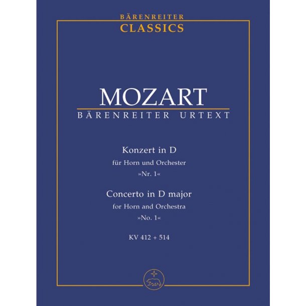 Horn Concerto 1 D maj K514-412 Stud Sc : for Horn and Orchestra