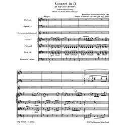 Horn Concerto 1 D maj K514-412 Stud Sc : for Horn and Orchestra