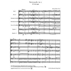 Serenade C Minor K388 Study score : f&uuml;r zwei Oboen, zwei Klarinetten, zwei H&ouml;rner und zwei Fagotte