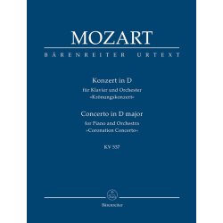 Concerto For Piano And Orchestra 26 KV537 : Coronation Concerto Study Score, Urtext edition