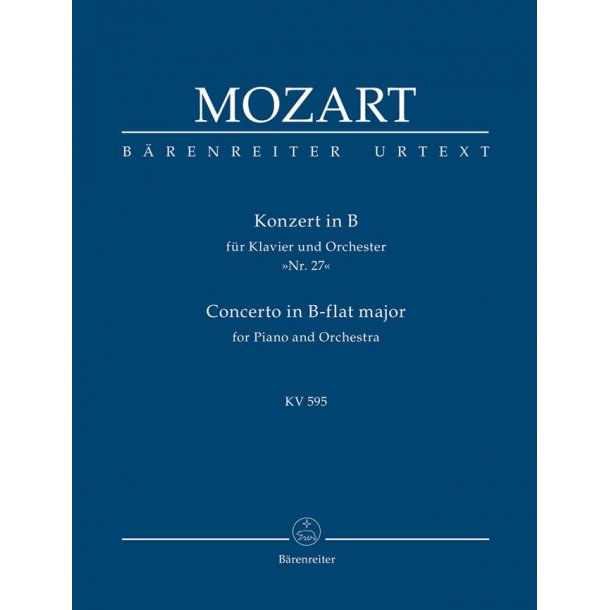 Piano Concerto 27 K595 Study score : for Piano and Orchestra