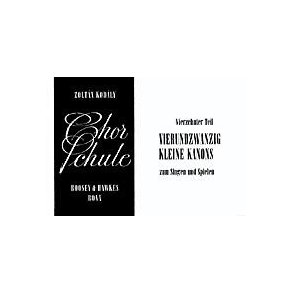 Chorschule Band 14 : 24 kleine Kanons