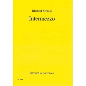 Intermezzo Op. 72 : Eine bürgerliche Komödie mit sinfonischen Zwischenspielen in 2 Aufzügen(libretto)
