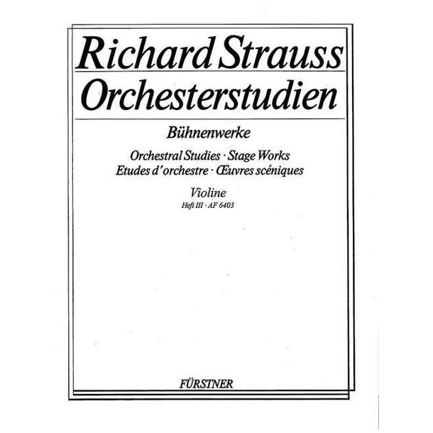 Orchestral Studies: Violin I Band 3 : Der Rosenkavalier