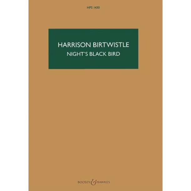 Night's Black Bird : Hawkes Pocket Scores HPS 1430