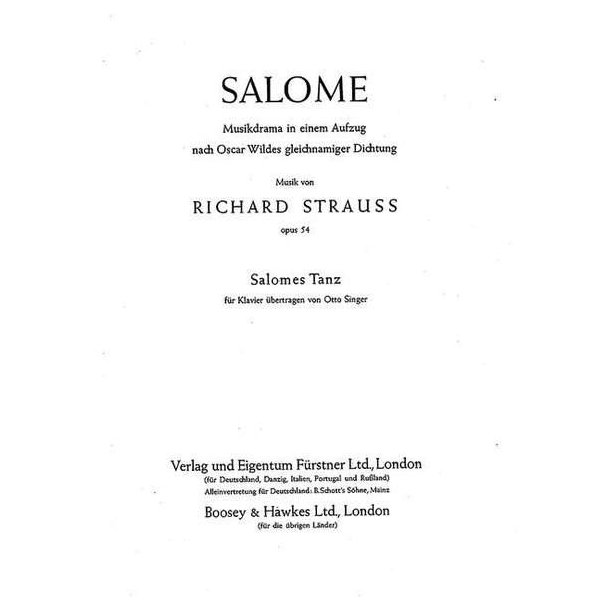 Salome Op. 54 : Salomes Tanz
