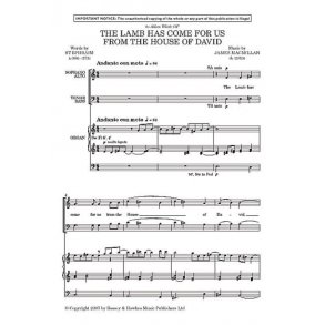 The Lamb has come for us from the House of David