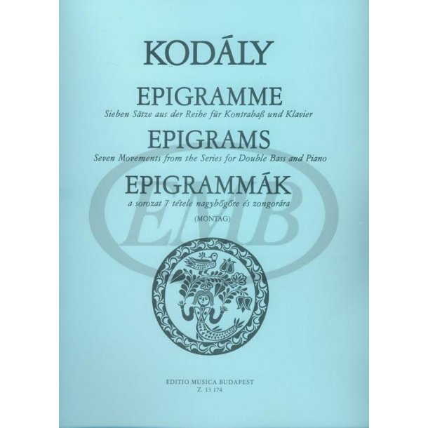 Epigrams : 7 Pieces for Double Bass &amp; Piano