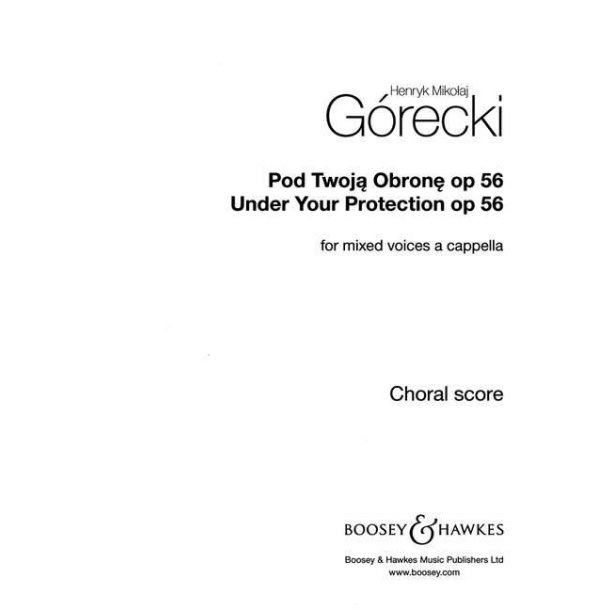 Under Your Protection Op. 56 : Pod Twoja Obrone