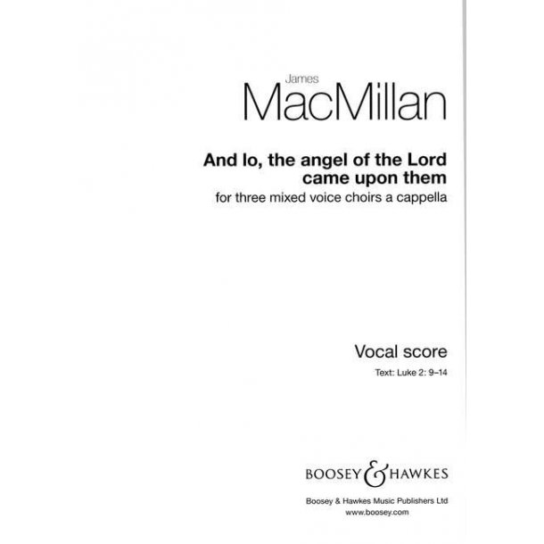 And lo, the angel of the Lord came upon them