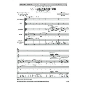 Qui Meditabitur : aus The Strathclyde Motets