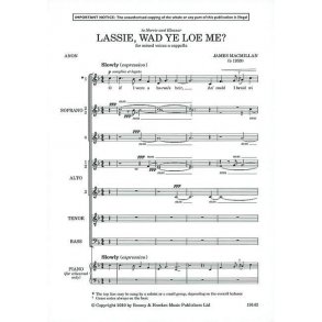 Lassie, Wad Ye Loe Me?