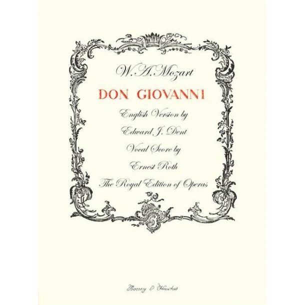 Don Giovanni - Vocal Opera Score : Opera in two Acts