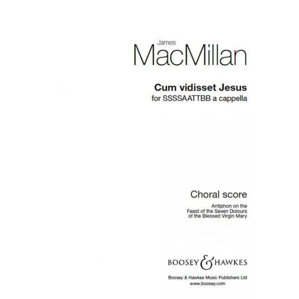 Cum Vidisset Jesus : When Jesus had seen his Mother