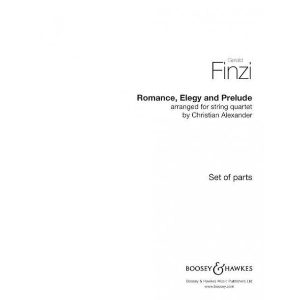 Romance, Elegy and Prelude : Arrangement for String Quartet