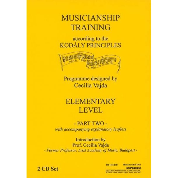 Musicianship Training According to Kod&aacute;ly : Elementry Level - Part Two