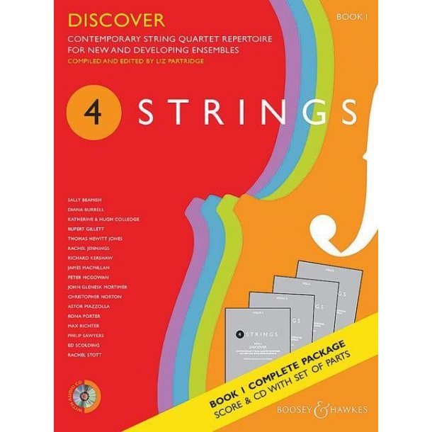 4 Strings - Discover Book 1 : Contemporary String Quartet Repertoire For New and Developing Ensembles