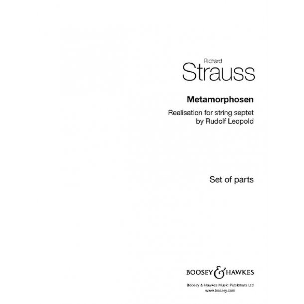 Metamorphosen : Realisation for string septet by Rudolf Leopold
