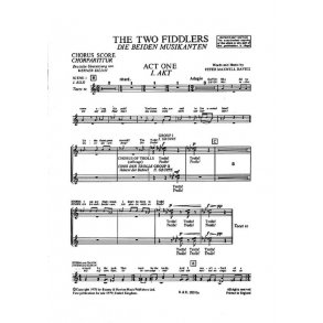 Die beiden Musikanten : Oper in 2 Akten für junge Leute zum Spielen und Singen