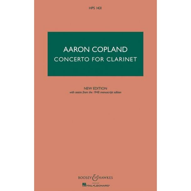 Clarinet Concerto : New editon with ossias from the 1948 manuscript
