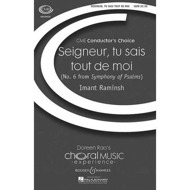 Symphony of Psalms : No.6 Seigneur tu sais tout de moi