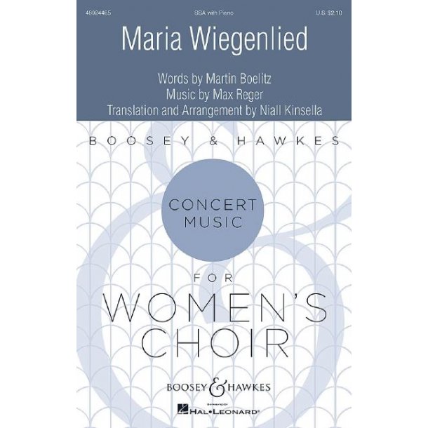 Maria Wiegenlied : No. 52 From Schlichte Weisen, Op. 76