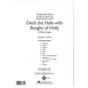 Deck The Halls With Boughs Of Holly : A Merry Fugue