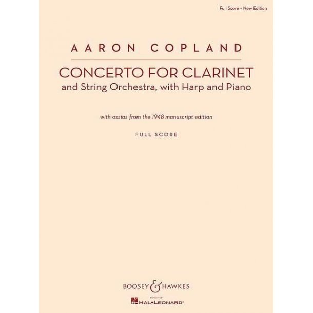 Concerto for Clarinet : with ossias from the 1948 manuscript edition