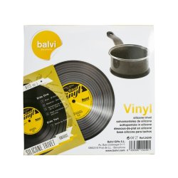 Silicone Trivet: Vinyl Record Design