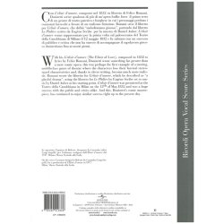 Gaetano Donizetti: L'Elisir D'Amore - Opera Vocal Score