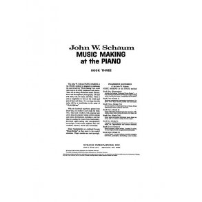 John W. Schaum: Music Making At The Piano Book 3 Level 2