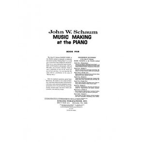 Schaum, Jw Music Making At The Piano Book 5 Level 4 Pf