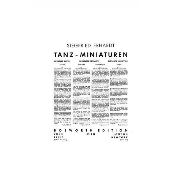 Erhardt, S Miniature Dances Pf