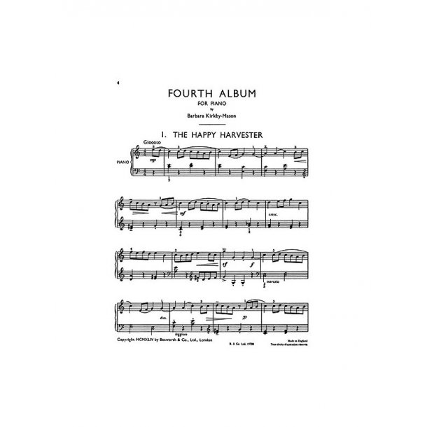 Kirkby-mason 4th Album For Piano