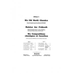 Six Old World Classics 1 Warner Pf