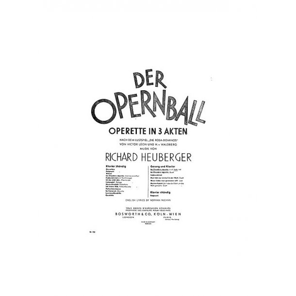 Richard Heuberger: Im Chambre Separee (High Voice)