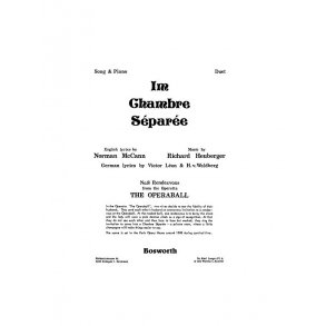 Heuberger, R Im Chambre Separee No.8 Pf Duet