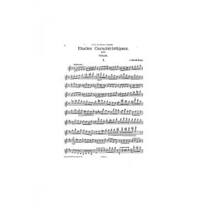 Henry, J H Etudes Caracteristuques 4 Vln