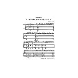 Yasha Krein: Roumanian Songs And Dances (Violin/Piano)