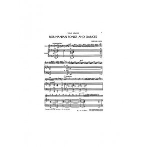 Yasha Krein: Roumanian Songs And Dances (Violin/Piano)