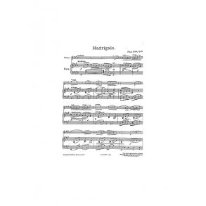 Franz Drdla: Madrigal For Violin And Piano Op.25