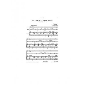 15th Century Folk Song (Arr. Lionel Tertis)