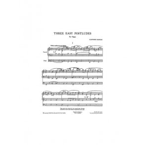 Clifford Harker: Three Easy Postludes For Organ