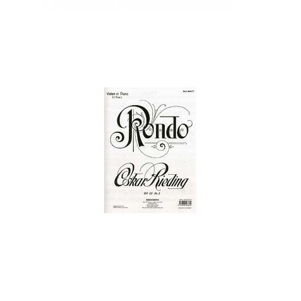 Oskar Rieding: Rondo For Violin And Piano Op.22 No.3