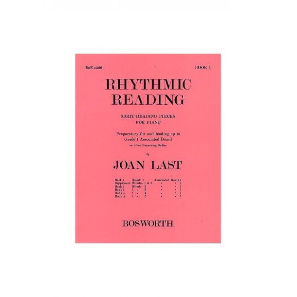 Joan Last: Rhythmic Reading (Sight Reading Pieces) Book 1 Grade 1