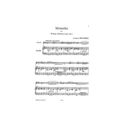 Willem De Fesch: Minuet For Violin And Piano