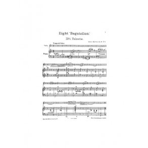 Gustav Ellerton: Valsette For Violin And Piano Op.18 No.1
