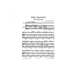 Gustav Ellerton: Barcarolle For Violin And Piano Op.18 No.5